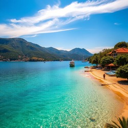 Спокойный полдень на курорте время расслабления